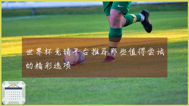 世界杯竞猜平台推荐那些值得尝试的精彩选项